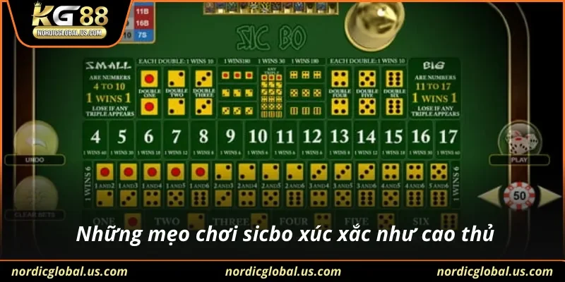 Những mẹo chơi sicbo xúc xắc như cao thủ